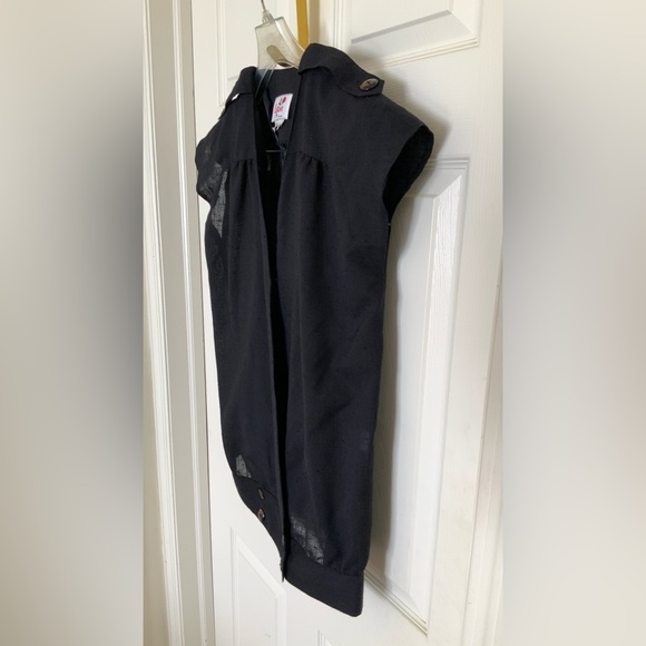 VINTAGE CROSS OVER BLOUSE. SHEER - Picture 4 of 13